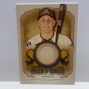 2021 ALLEN & GINTER RC RELIC DAULTON VARSHO DIAMONDBACKS AGA-DV (MISC7)